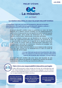 La mission en action - Projet d'étape