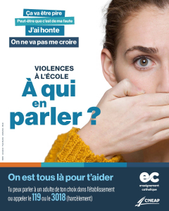 Campagne Stop violences - Affiche élèves : lycée
