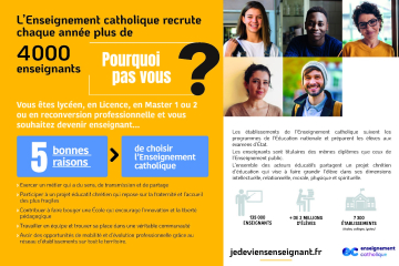 Flyer Je deviens enseignant : nouveau parcours pour devenir enseignant (réforme de la formation initiale)